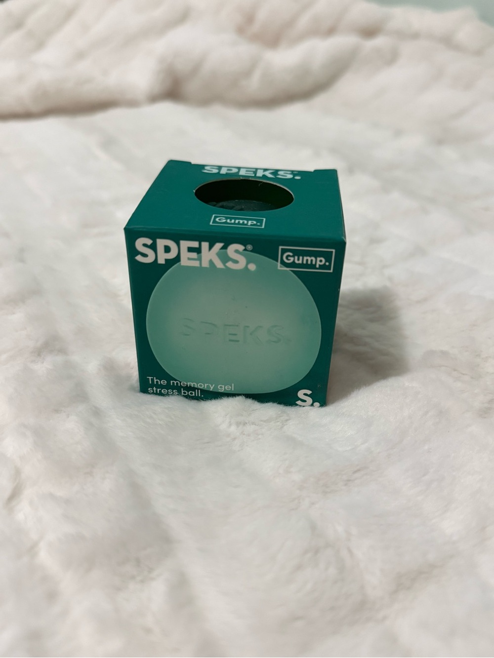 NEW SPEKS Gump Memory Gel Stress Ball - Teal